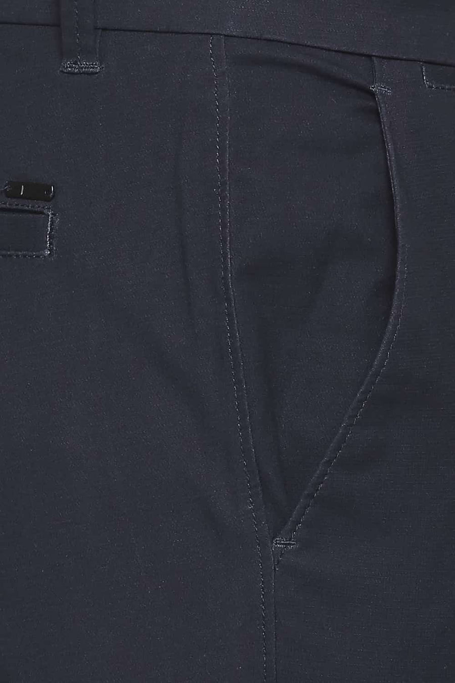BASICS TAPERED FIT NAVY BLAZER STRETCH TROUSERS