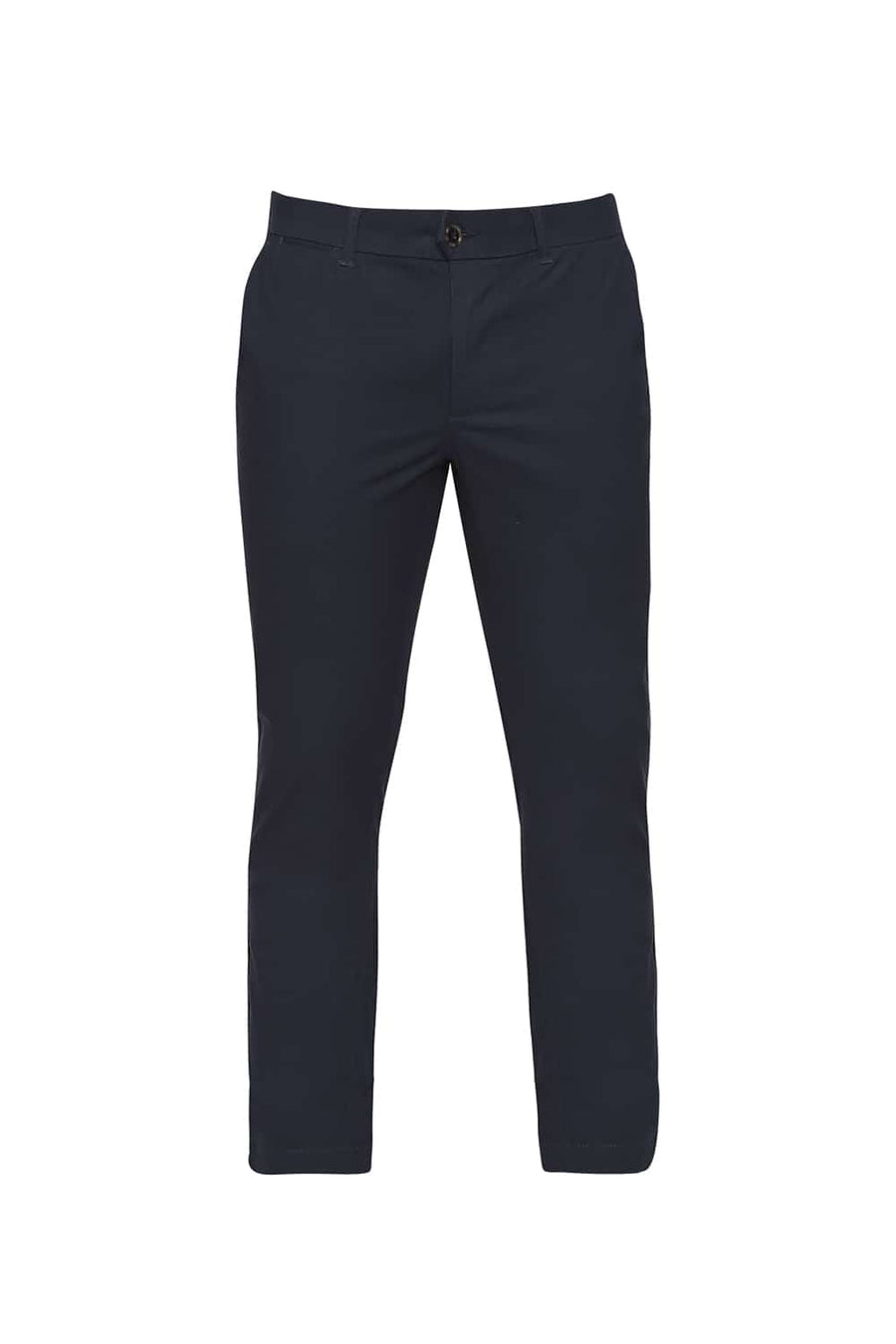 BASICS TAPERED FIT NAVY BLAZER STRETCH TROUSERS