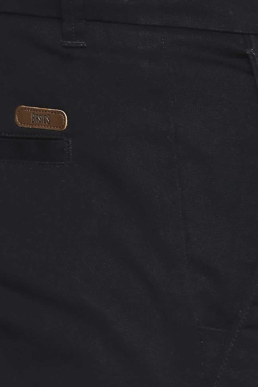 BASICS TAPERED FIT PHANTOM BLACK STRETCH TROUSER