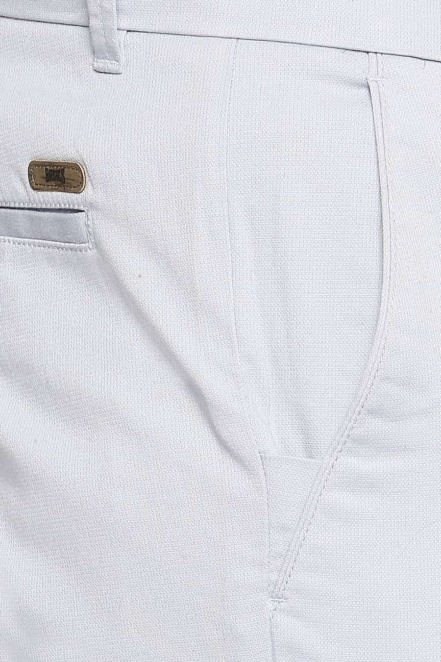 BASICS TAPERED FIT ASHLEY BLUE STRETCH TROUSER