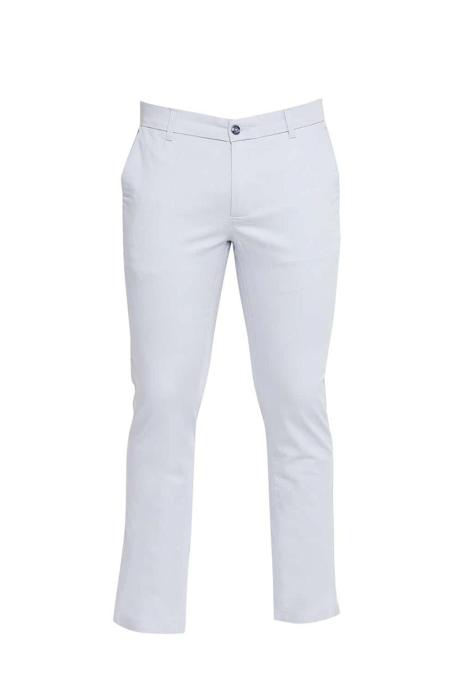 BASICS TAPERED FIT ASHLEY BLUE STRETCH TROUSER