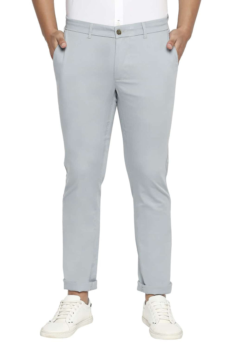 BASICS TAPERED FIT STRETCH TROUSER