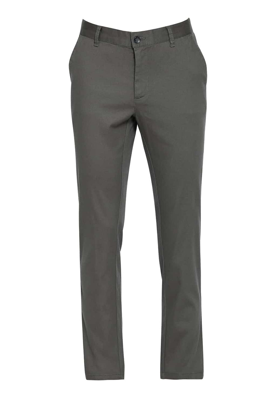 BASICS TAPERED FIT SEDONA GREY STRETCH TROUSERS