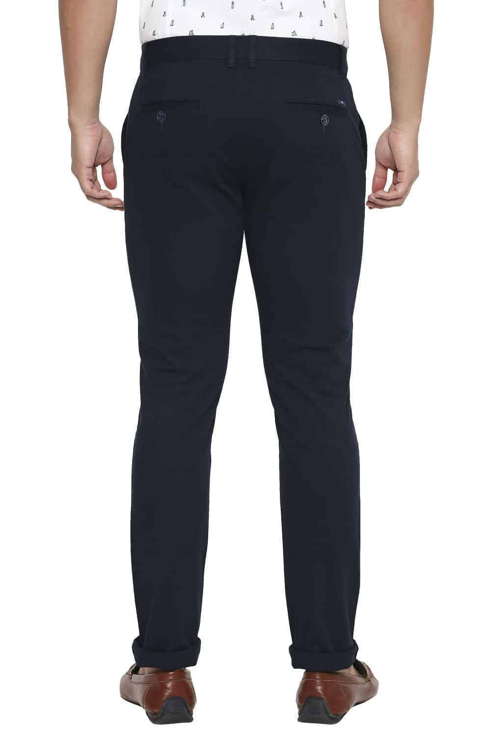 BASICS TAPERED FIT STRETCH TROUSER