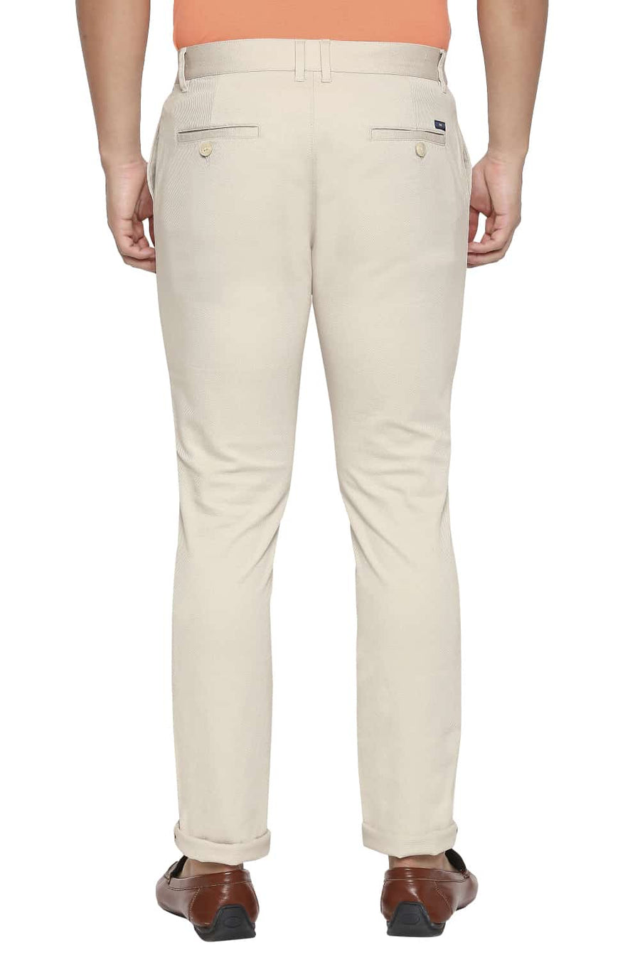 BASICS TAPERED FIT FOG STRETCH TROUSER