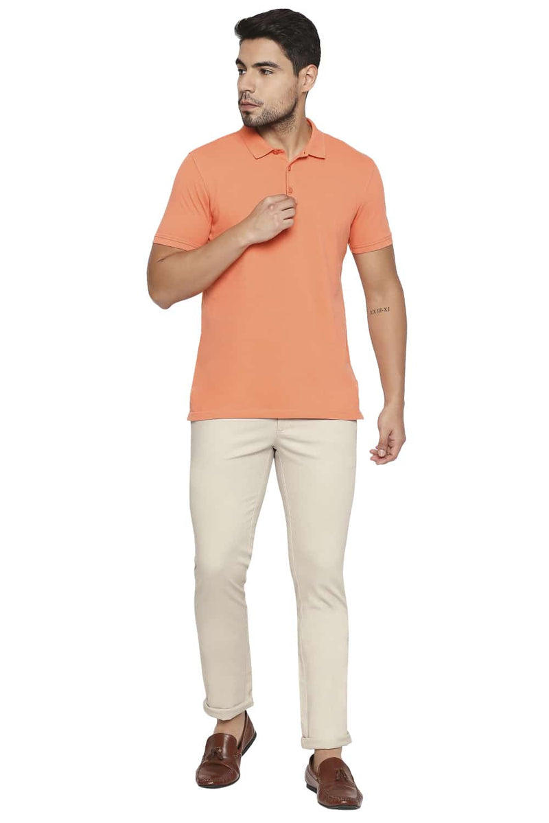 BASICS TAPERED FIT STRETCH TROUSER