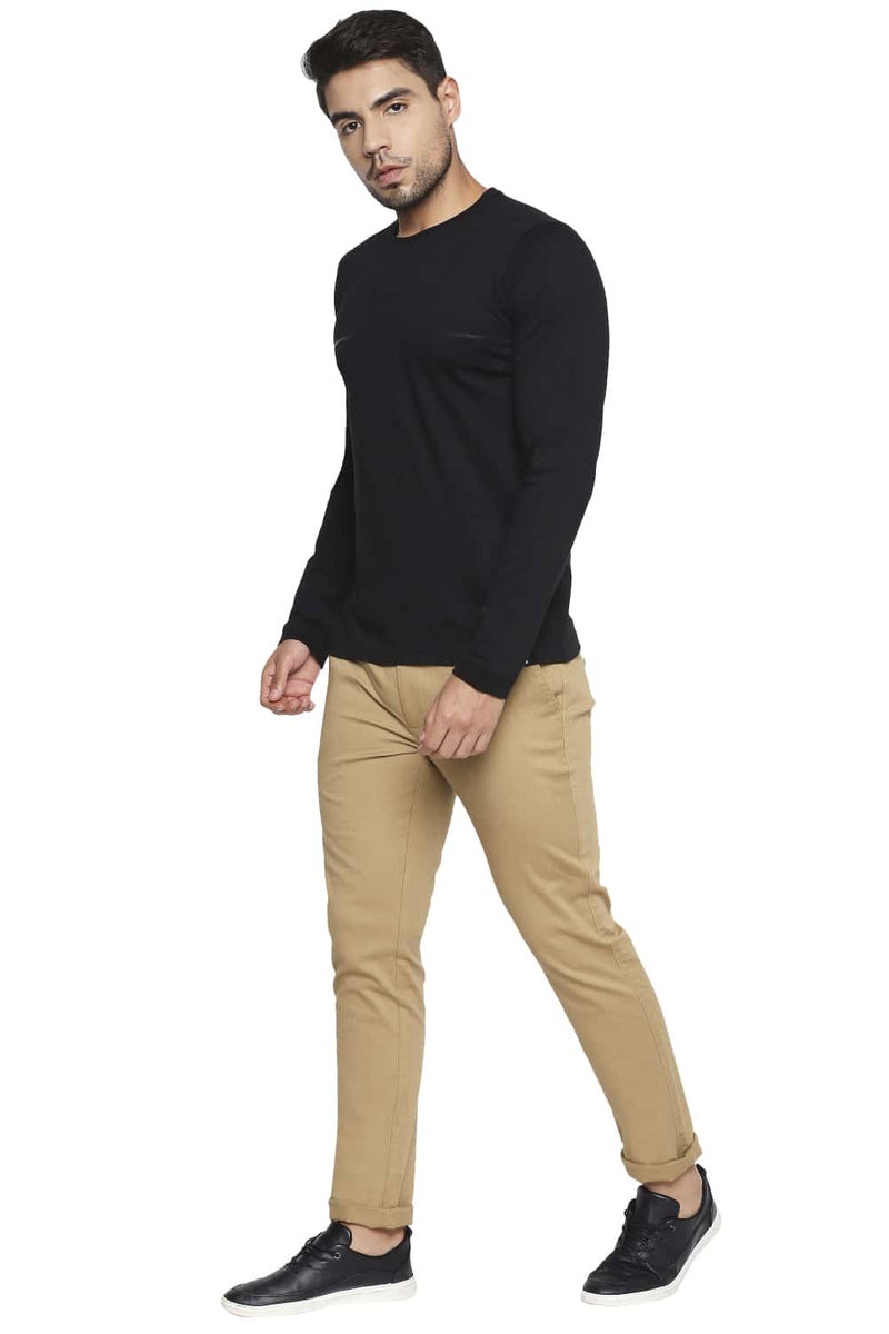 BASICS TAPERED FIT STRETCH TROUSER