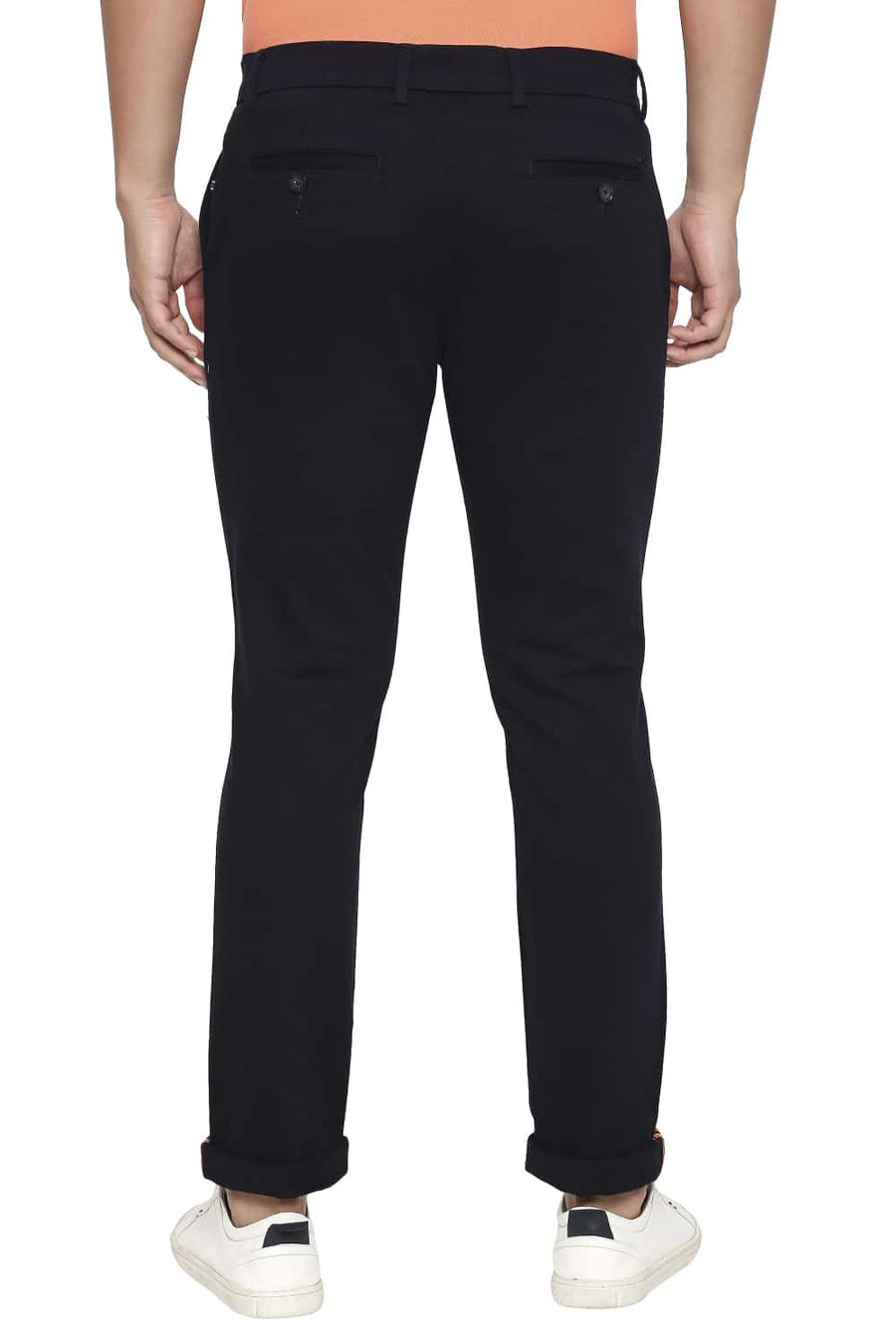 BASICS TAPERED FIT ECLIPSE NAVY STRETCH TROUSER