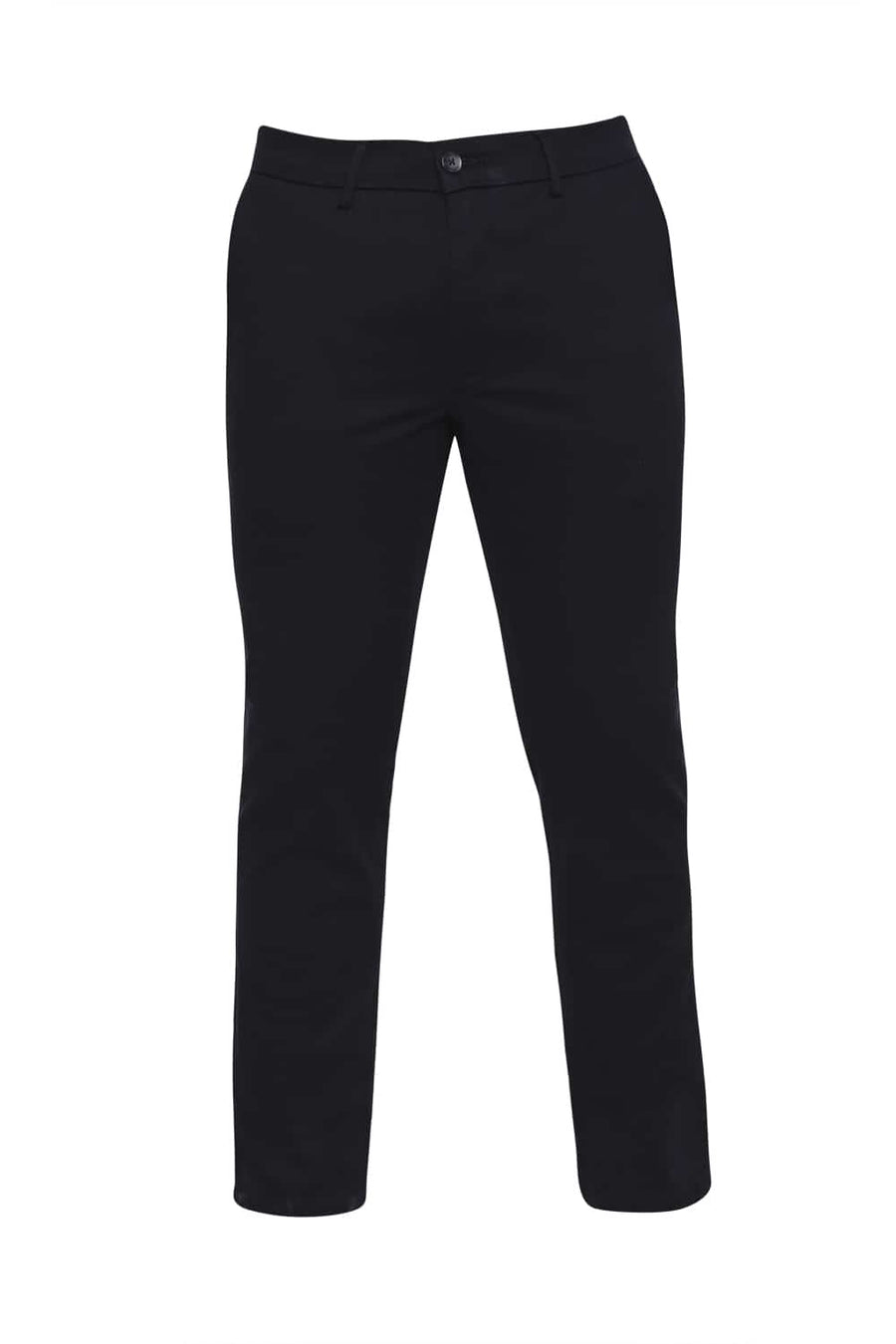 BASICS TAPERED FIT ECLIPSE NAVY STRETCH TROUSER