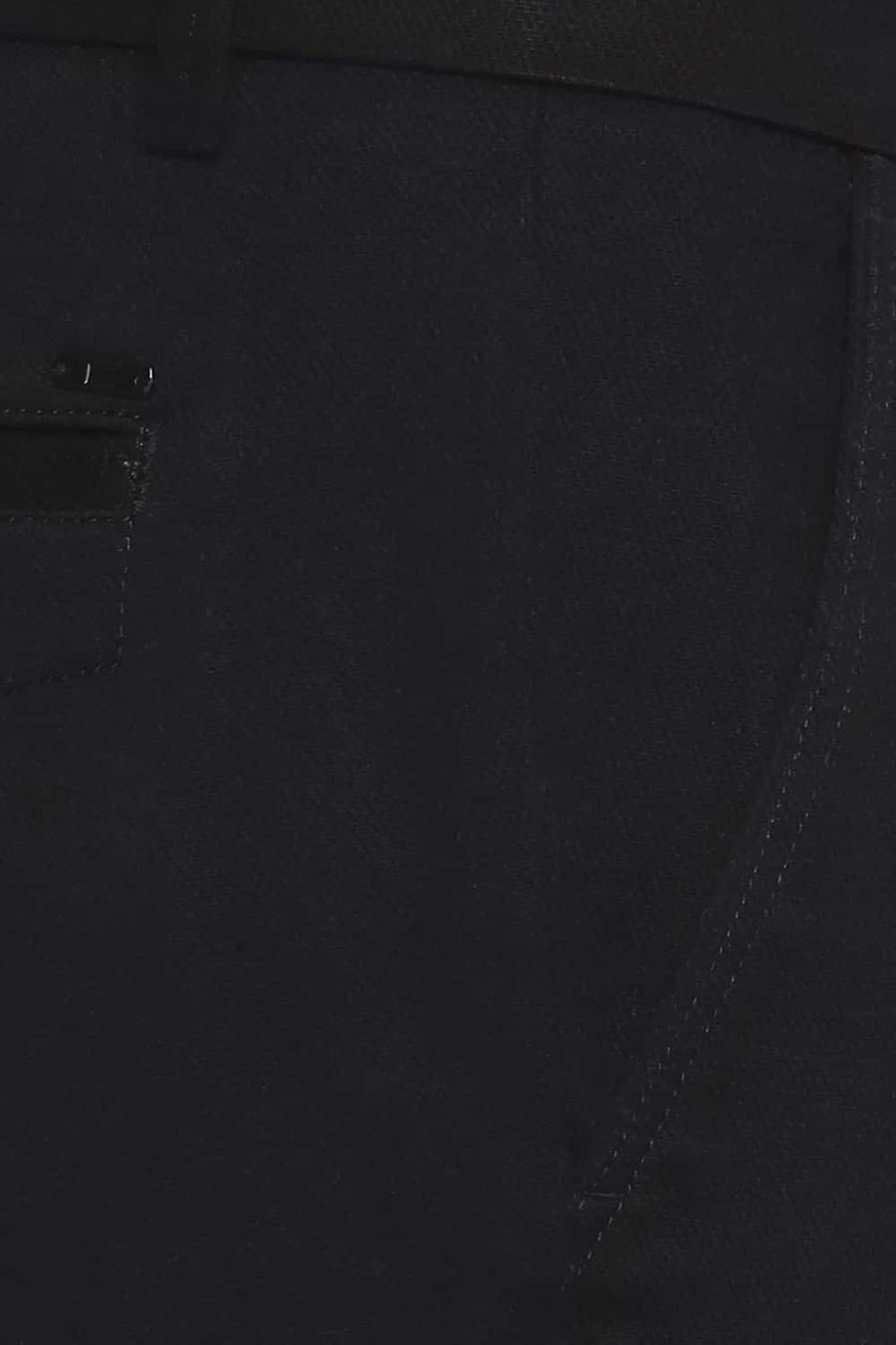 BASICS TAPERED FIT PHANTOM BLACK STRETCH TROUSER