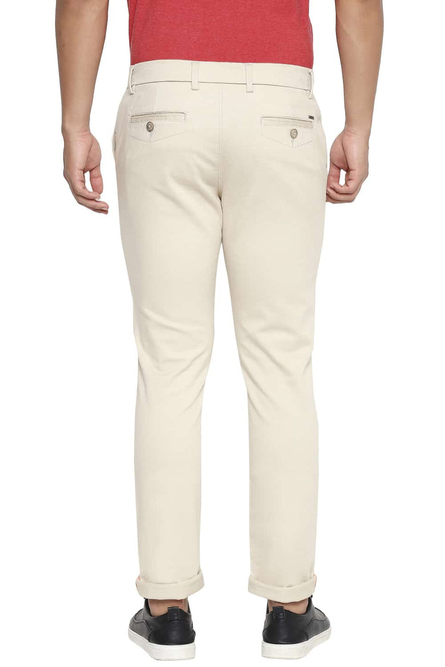 BASICS TAPERED FIT FOG STRETCH TROUSER