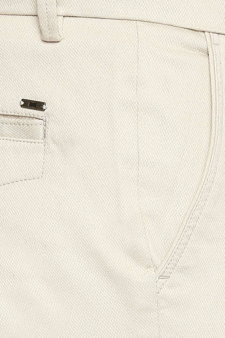 BASICS TAPERED FIT FOG STRETCH TROUSER