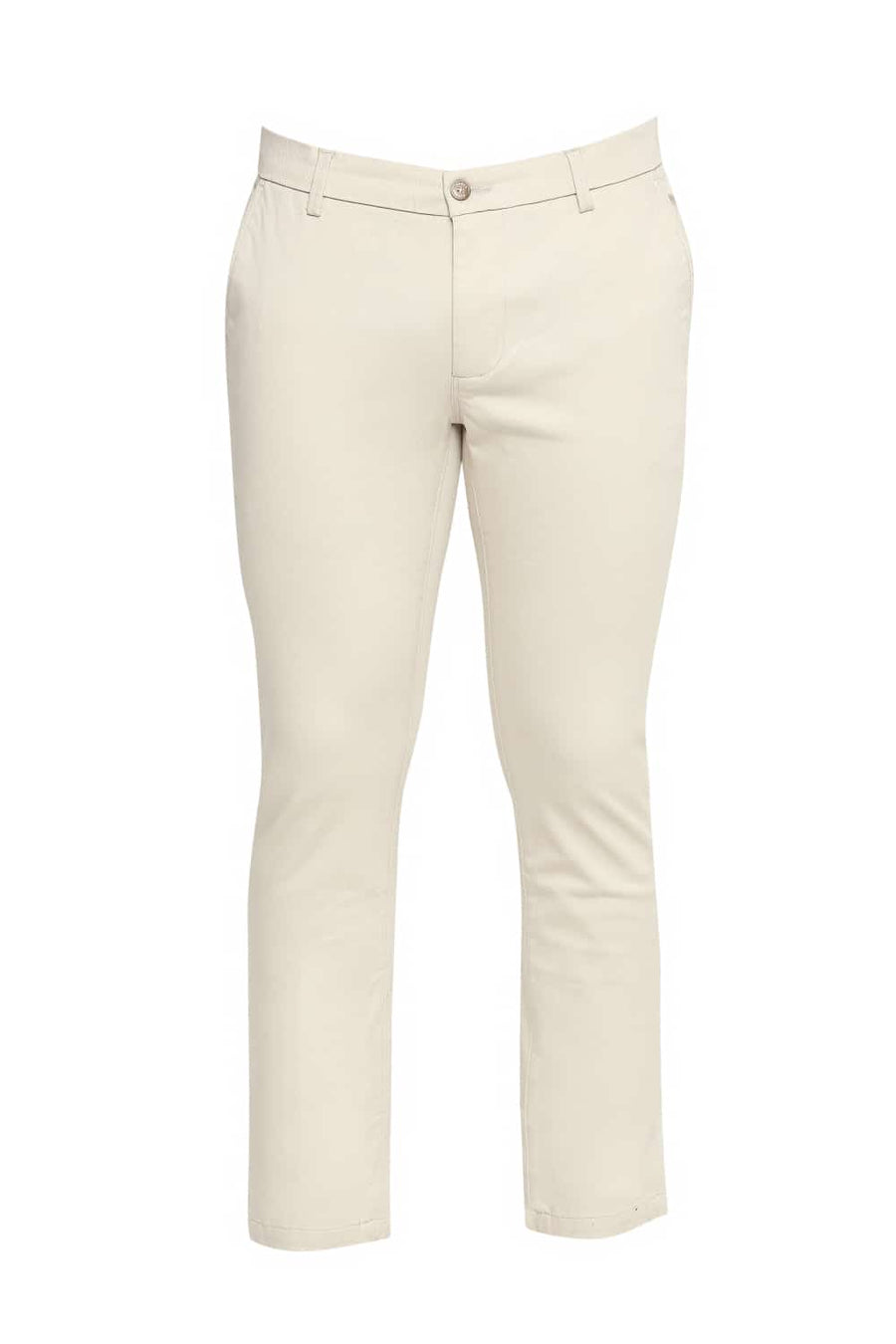 BASICS TAPERED FIT FOG STRETCH TROUSER