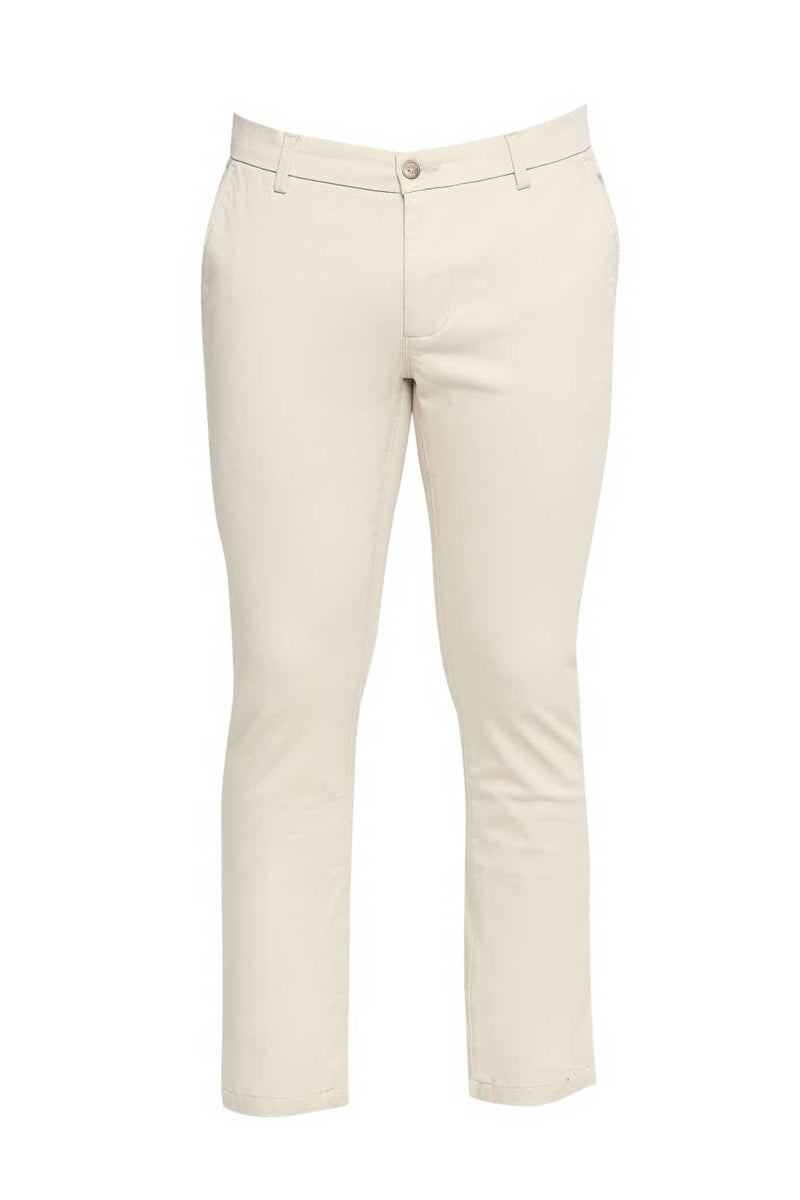 BASICS TAPERED FIT STRETCH TROUSER