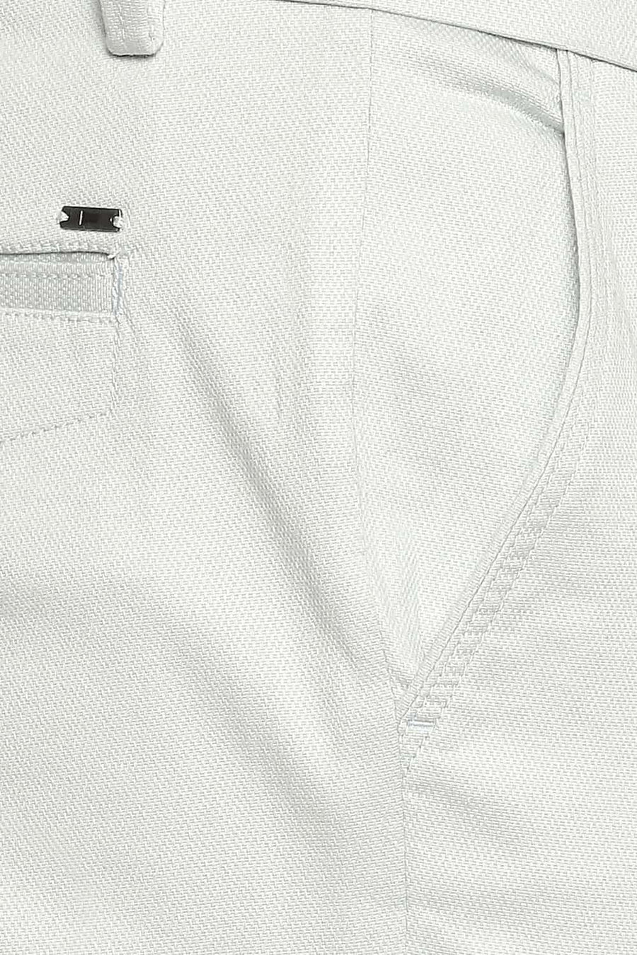BASICS TAPERED FIT SKY GREY STRETCH TROUSER