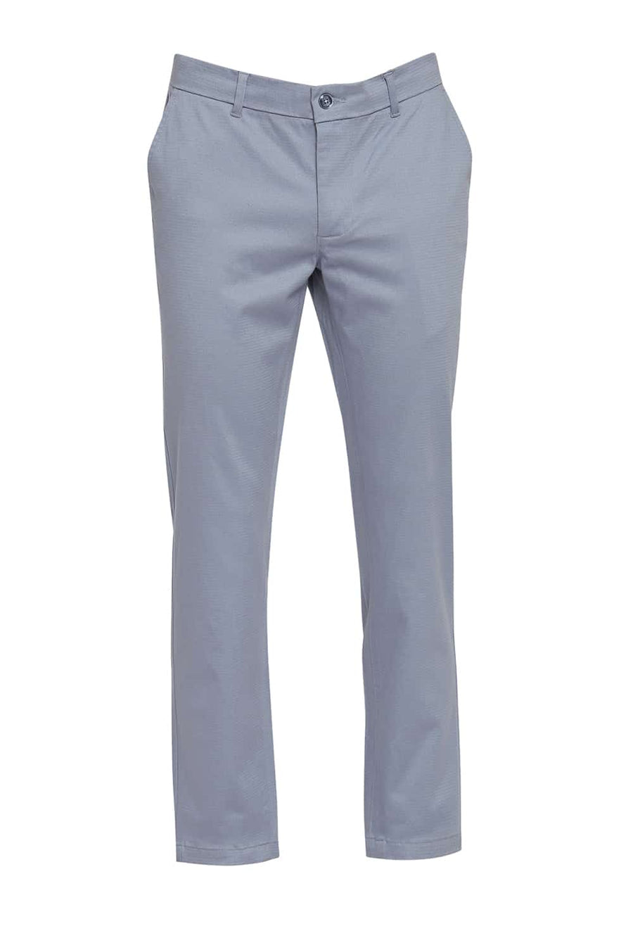BASICS TAPERED FIT CITADEL BLUE STRETCH TROUSERS