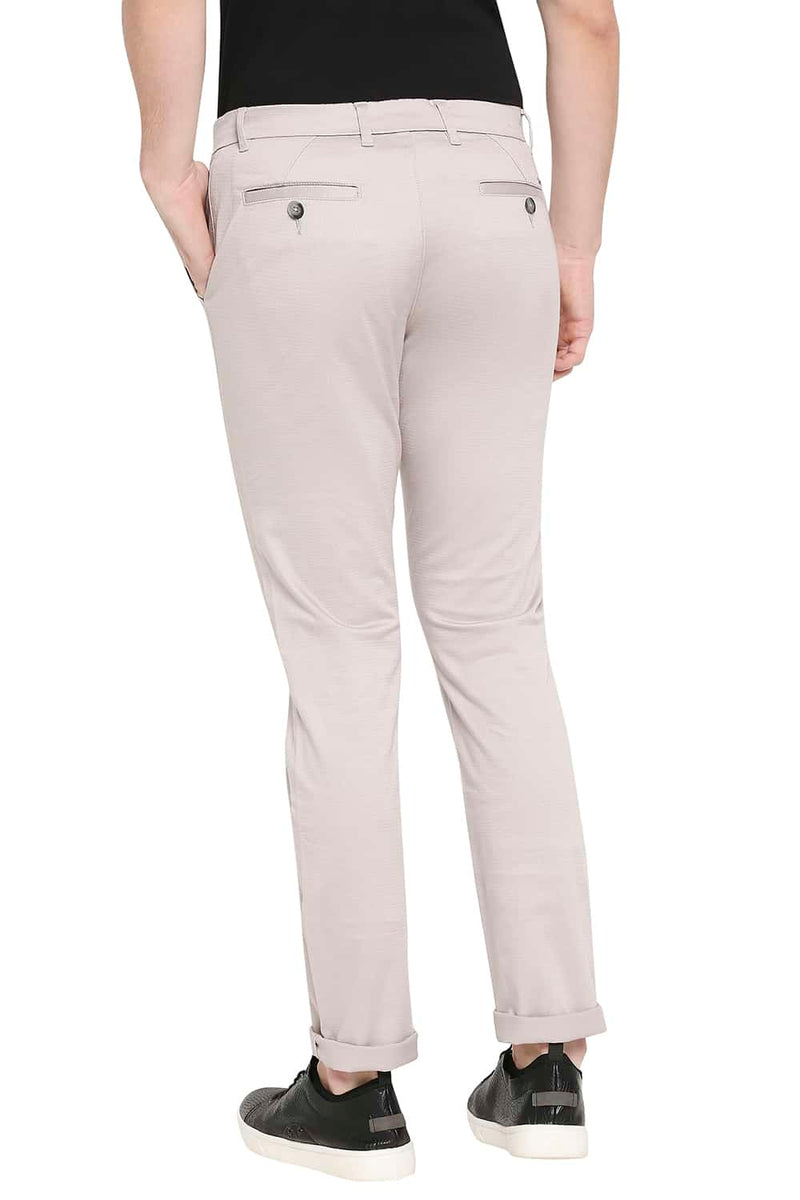 BASICS TAPERED FIT STRETCH TROUSERS