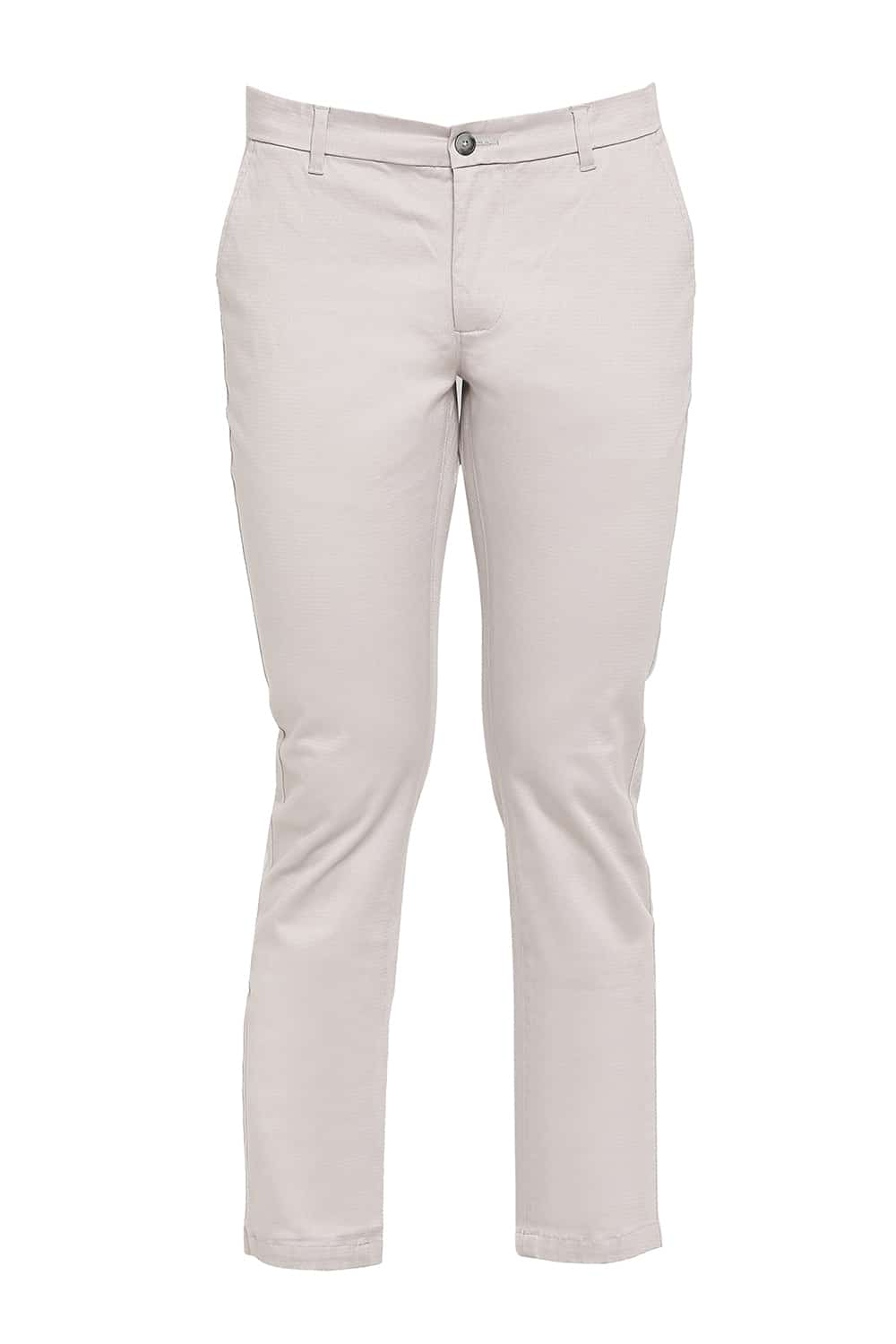 BASICS TAPERED FIT STRETCH TROUSERS