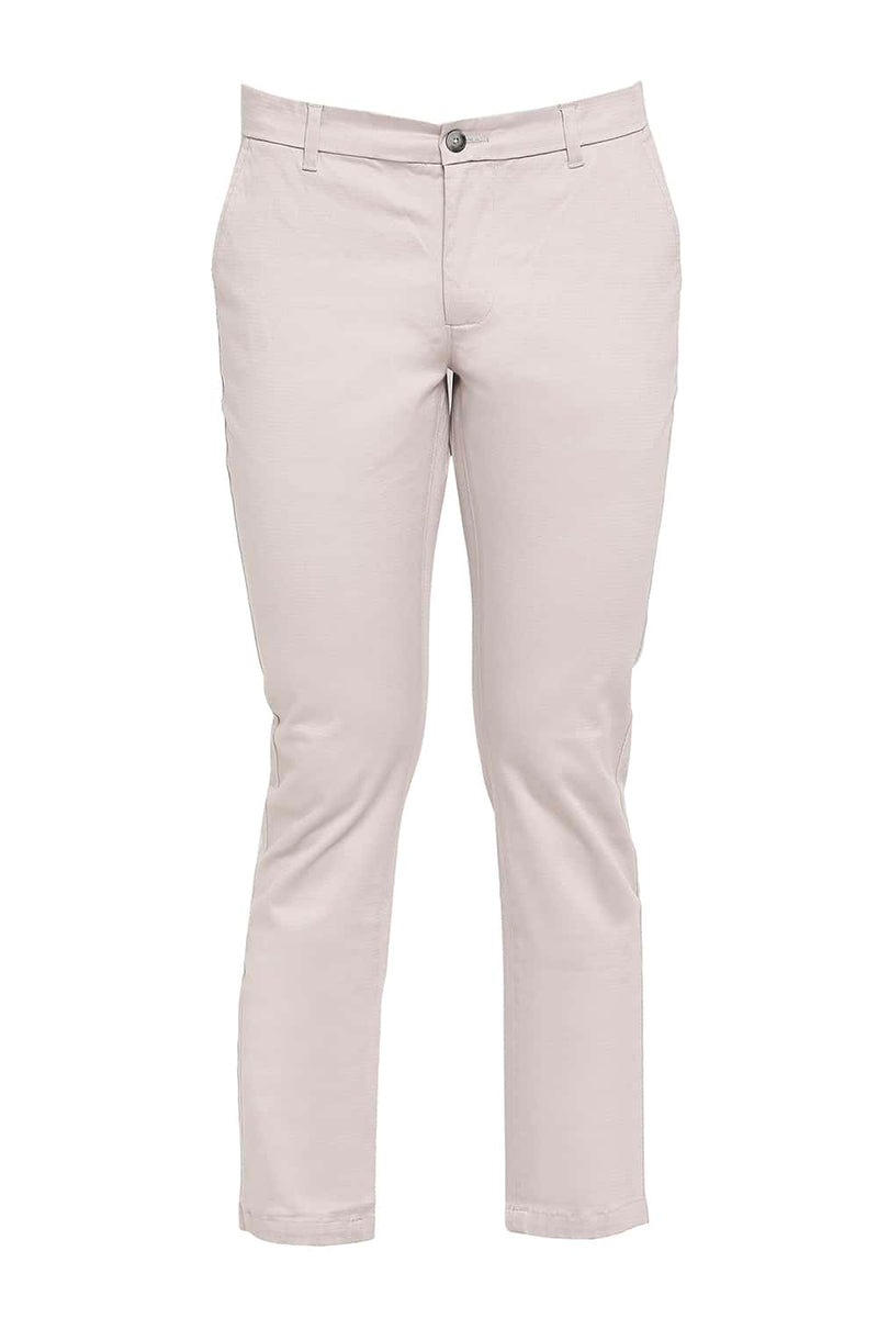 BASICS TAPERED FIT STRETCH TROUSERS