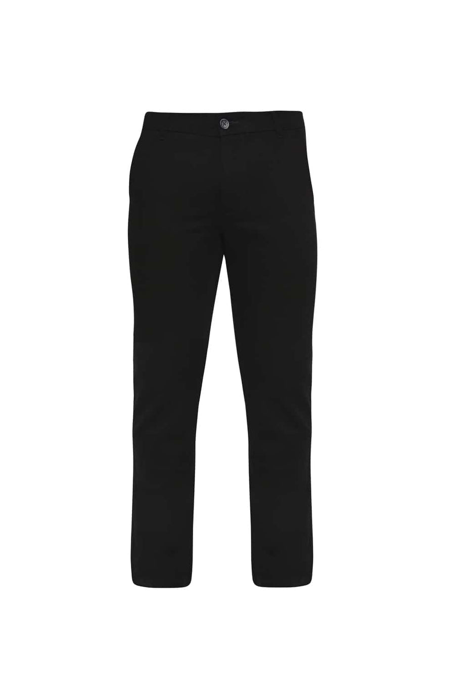 BASICS TAPERED FIT BLACK RAVEN STRETCH TROUSER