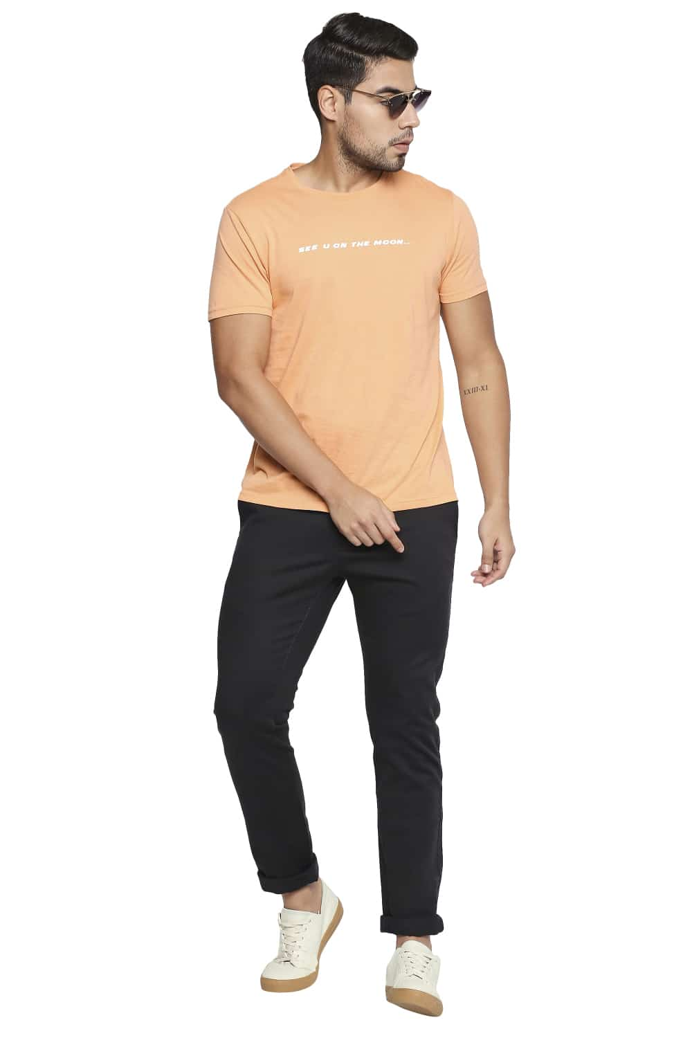 BASICS TAPERED FIT STRETCH TROUSER