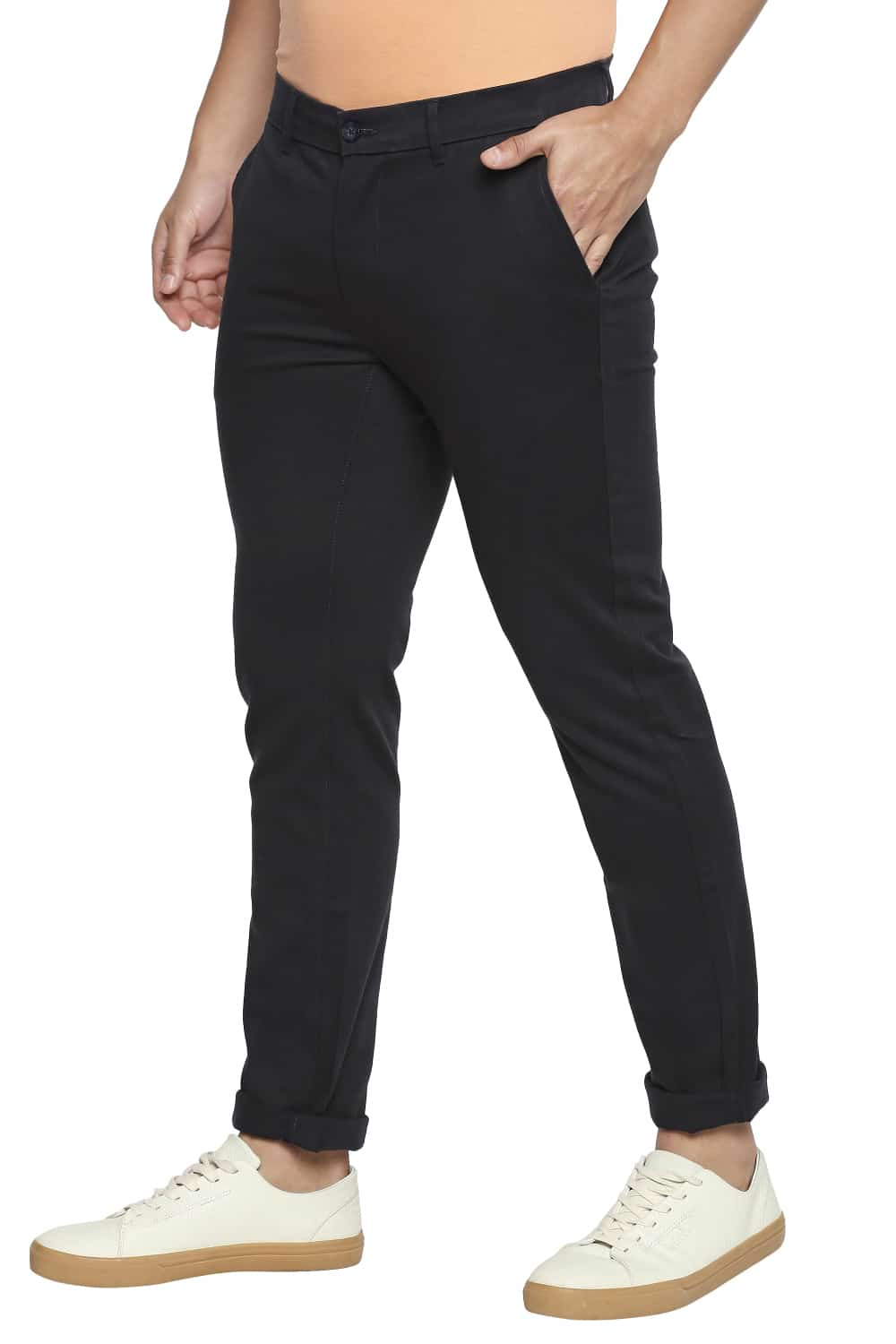 BASICS TAPERED FIT STRETCH TROUSER