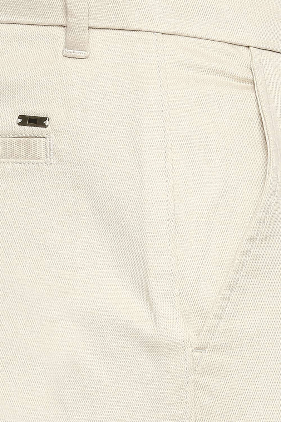 BASICS TAPERED FIT PARCHMENT STONE STRETCH TROUSER
