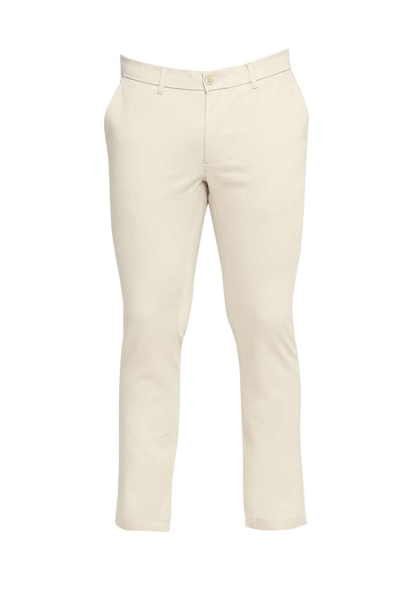 BASICS TAPERED FIT STRETCH TROUSER