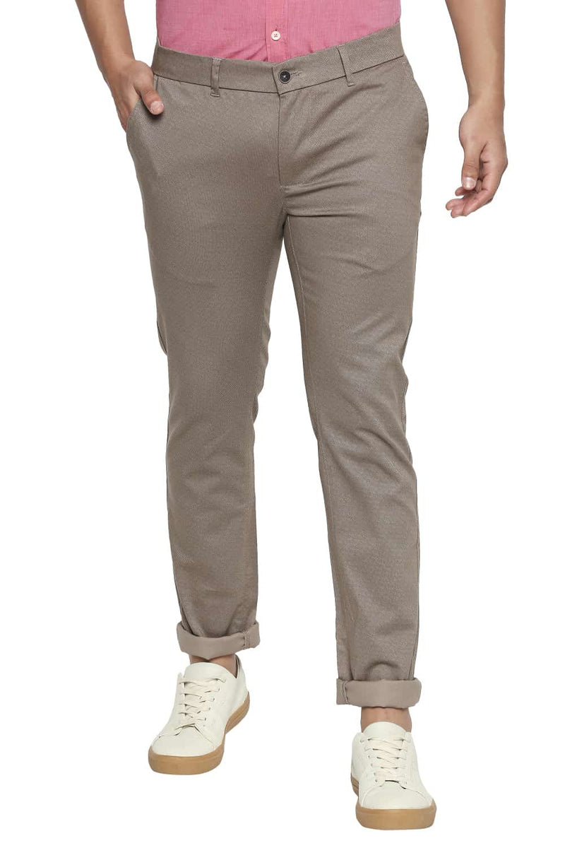 BASICS TAPERED FIT STRETCH TROUSER