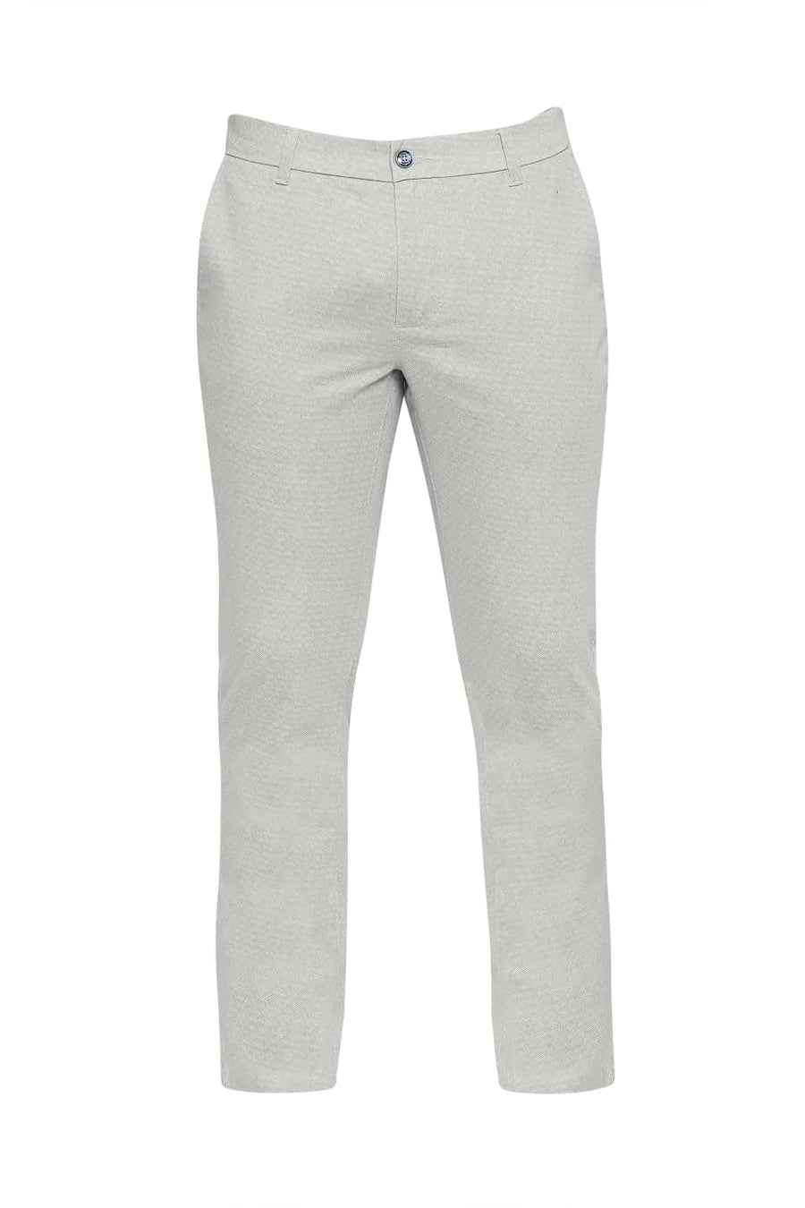 BASICS SKINNY FIT AGATE GREY STRETCH TROUSER