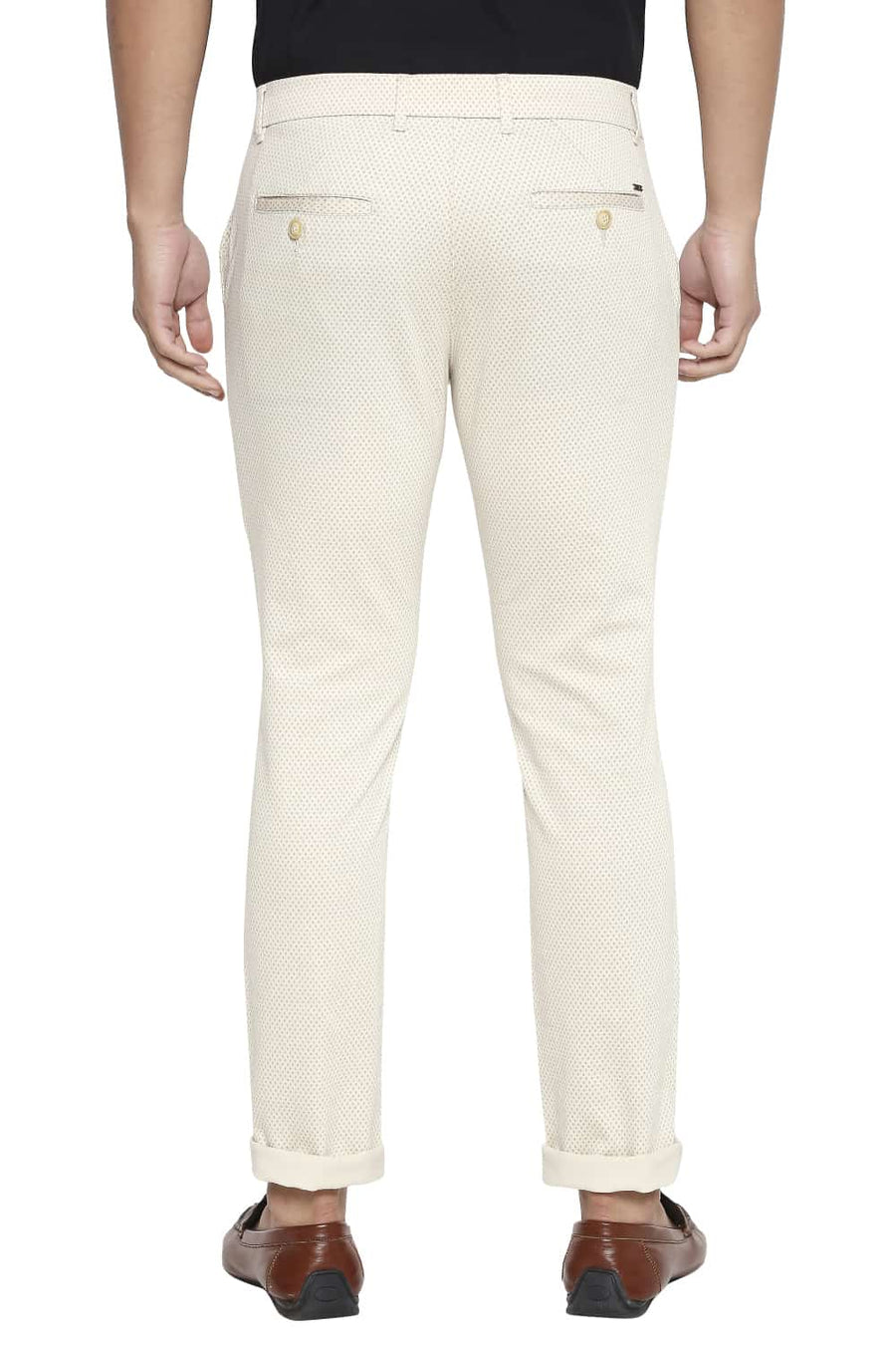 BASICS TAPERED FIT CREME BRULEE STRETCH TROUSER