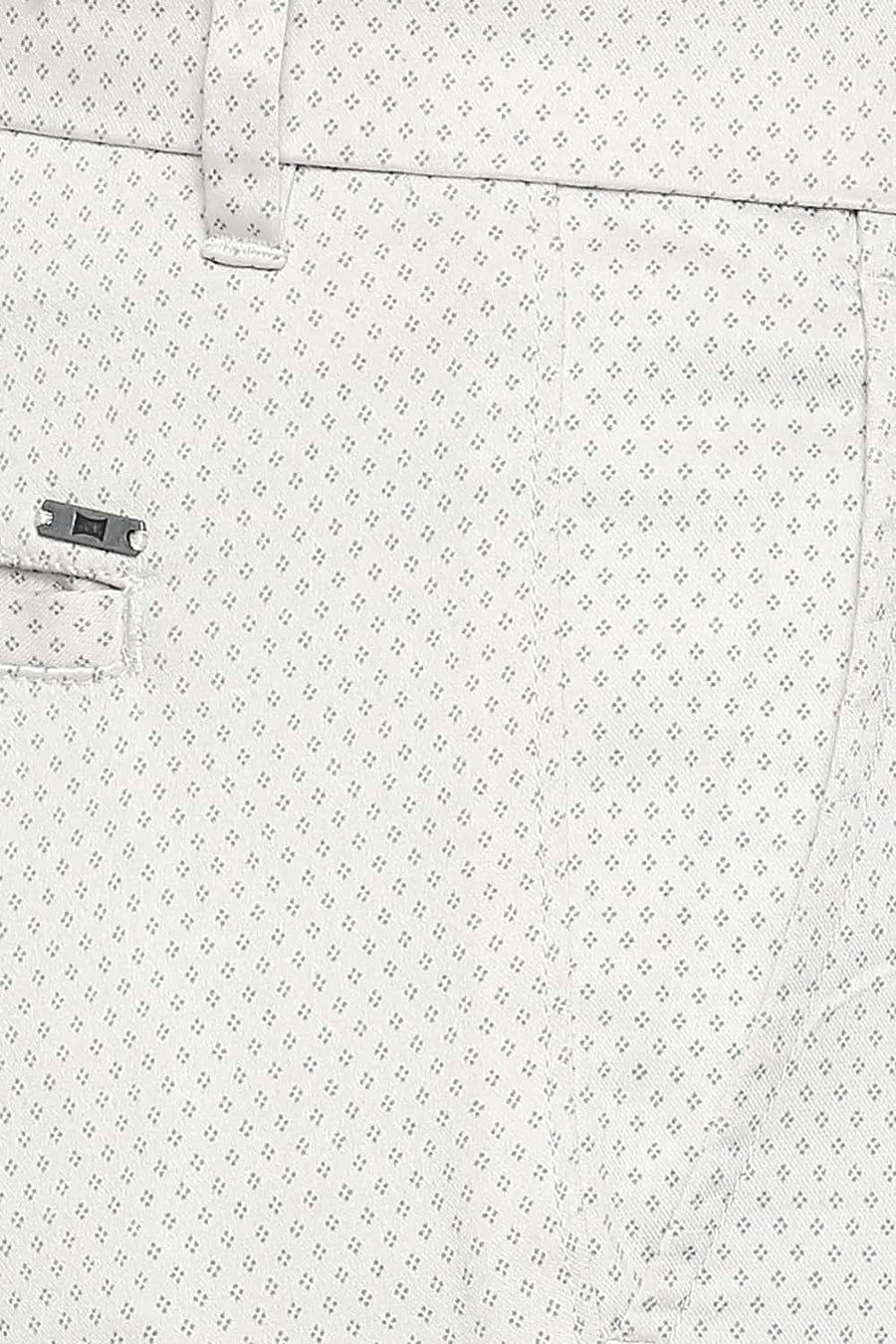 BASICS TAPERED FIT SILVER GREY STRETCH TROUSER