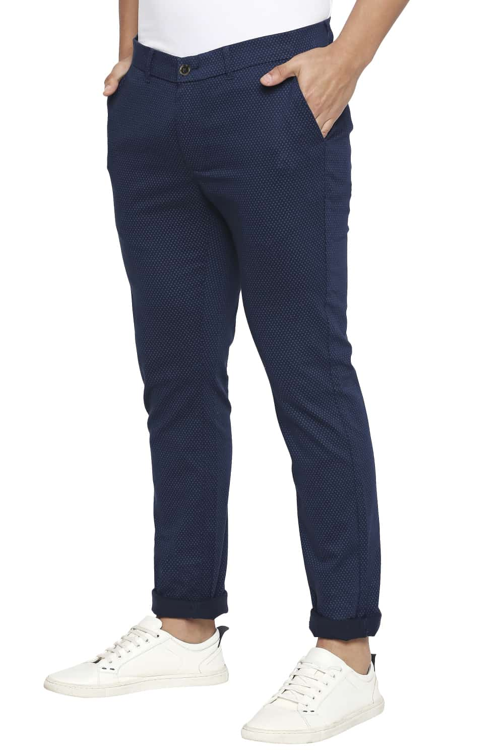 BASICS TAPERED FIT STRETCH TROUSER