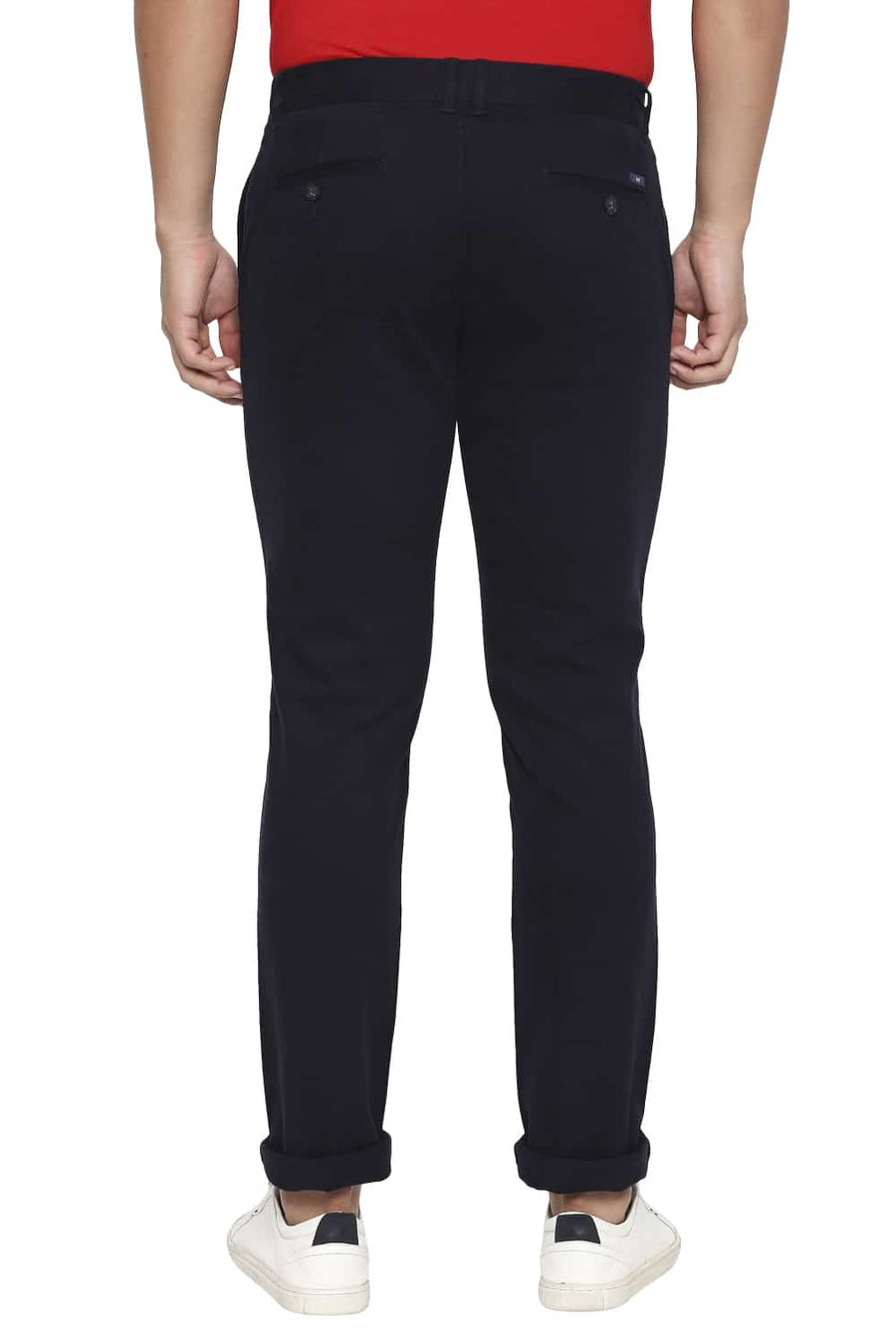 BASICS TAPERED FIT BLUE NIGHTS STRETCH TROUSER