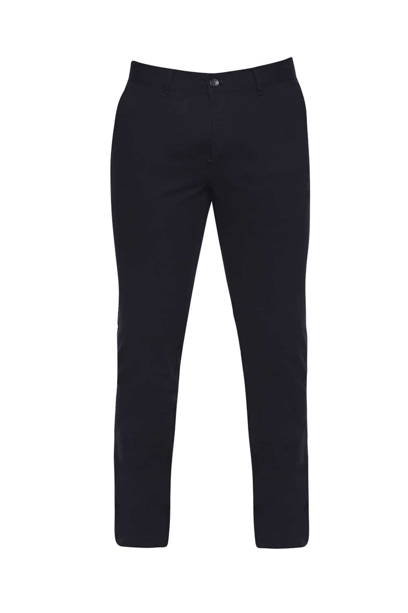 BASICS TAPERED FIT ANTHRACITE STRETCH TROUSER