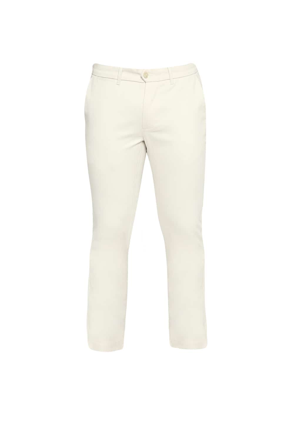 BASICS TAPERED FIT STRETCH TROUSERS