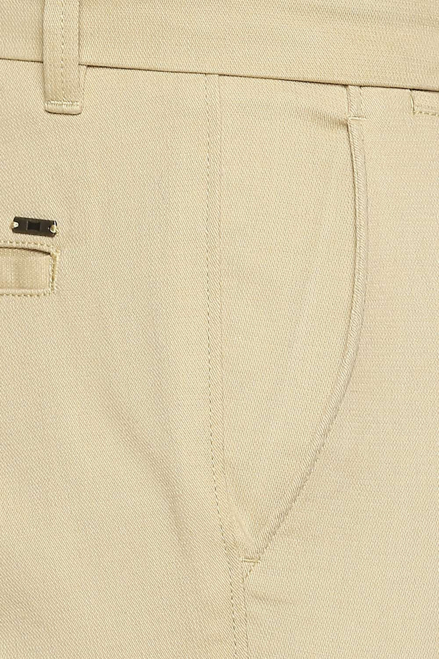 BASICS TAPERED FIT PRAIRIE SAND STRETCH TROUSERS