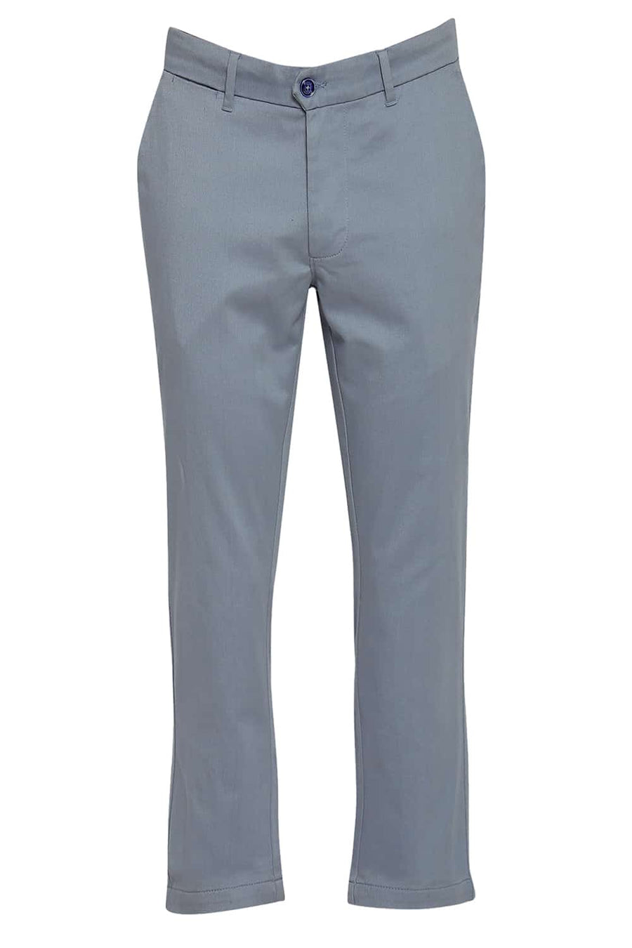 BASICS TAPERED FIT CITADEL BLUE STRETCH TROUSERS