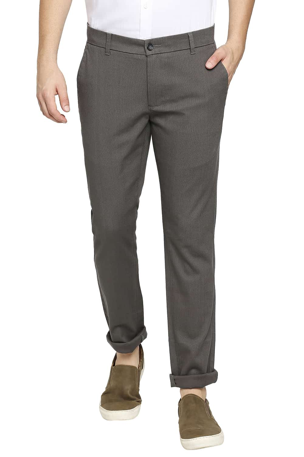 BASICS TAPERED FIT STRETCH TROUSER