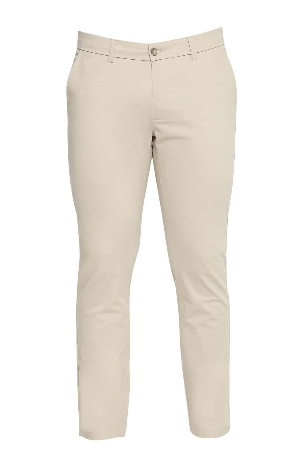 BASICS TAPERED FIT STRETCH TROUSER