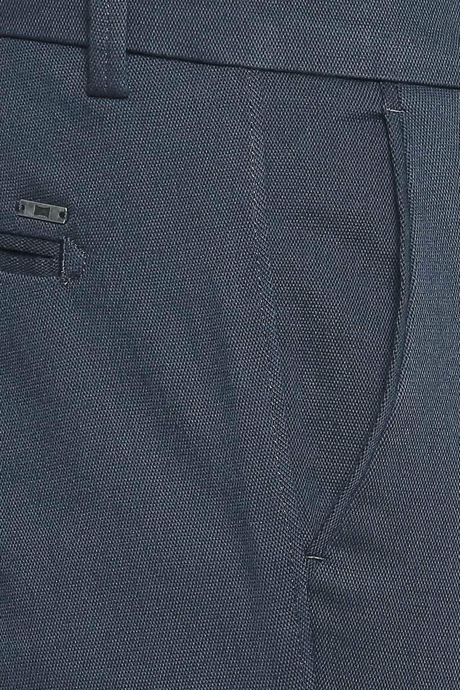 BASICS TAPERED FIT ORION BLUE STRETCH TROUSER