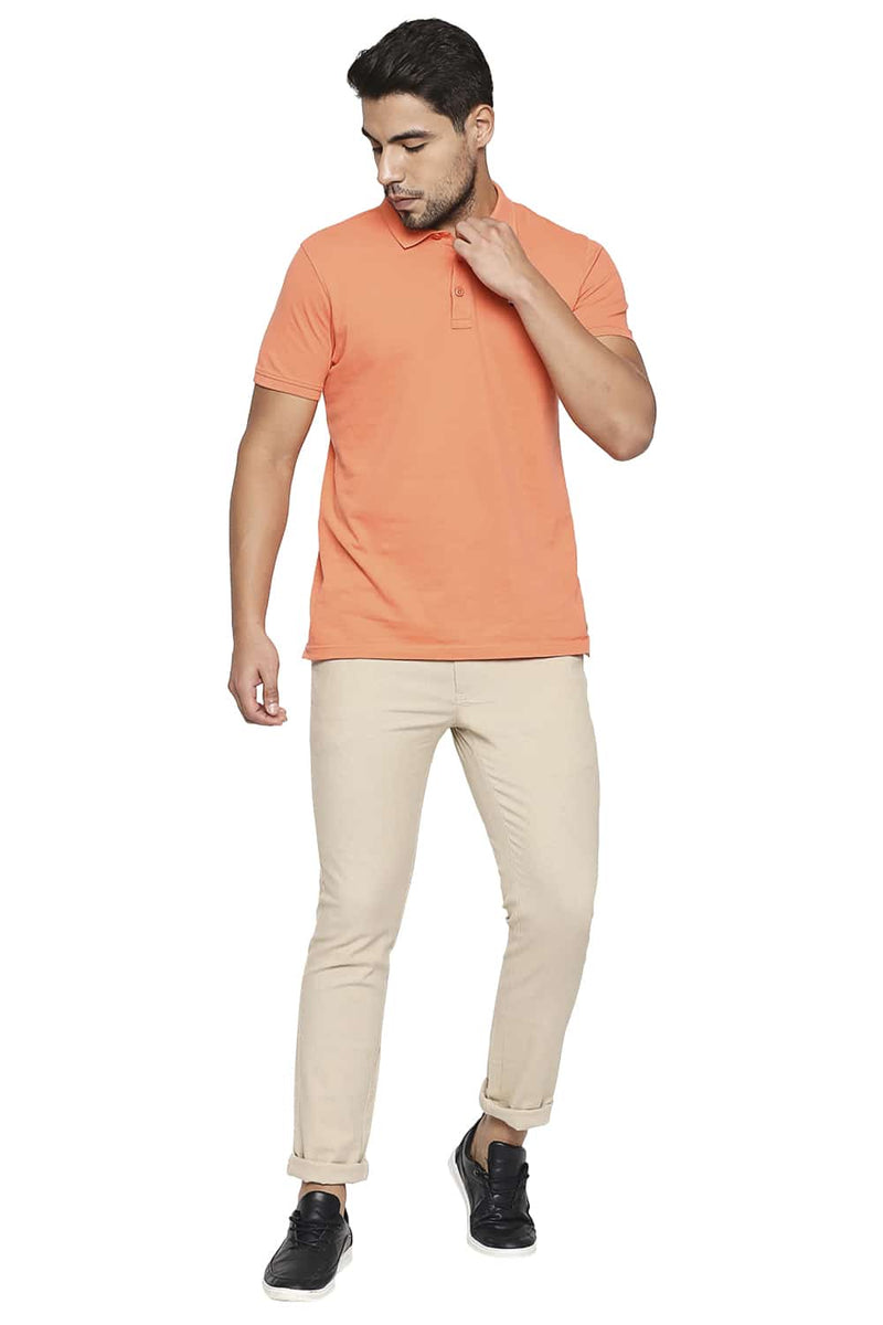 BASICS TAPERED FIT STRETCH TROUSER