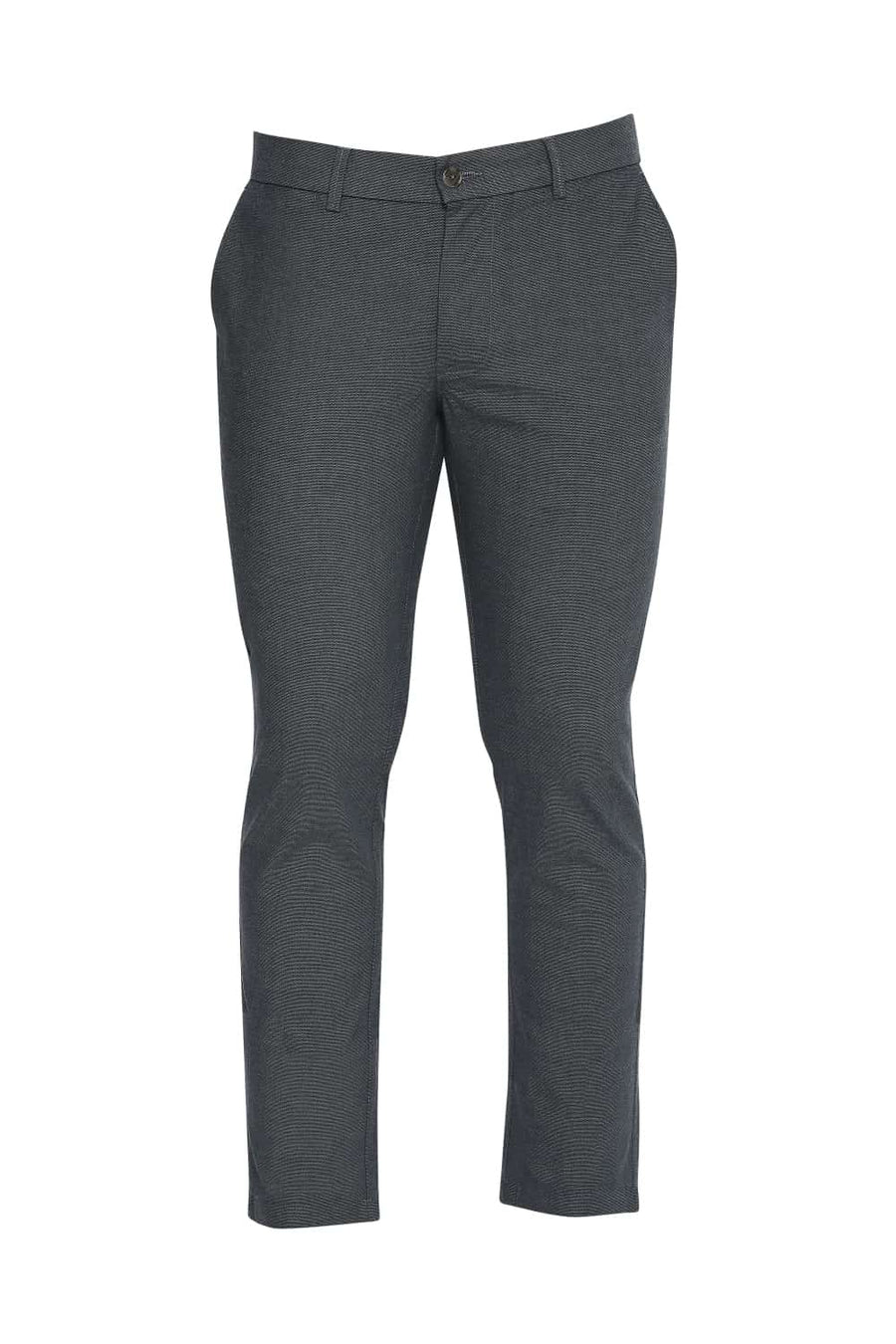 BASICS TAPERED FIT JUNE BUG GREEN STRETCH TROUSER