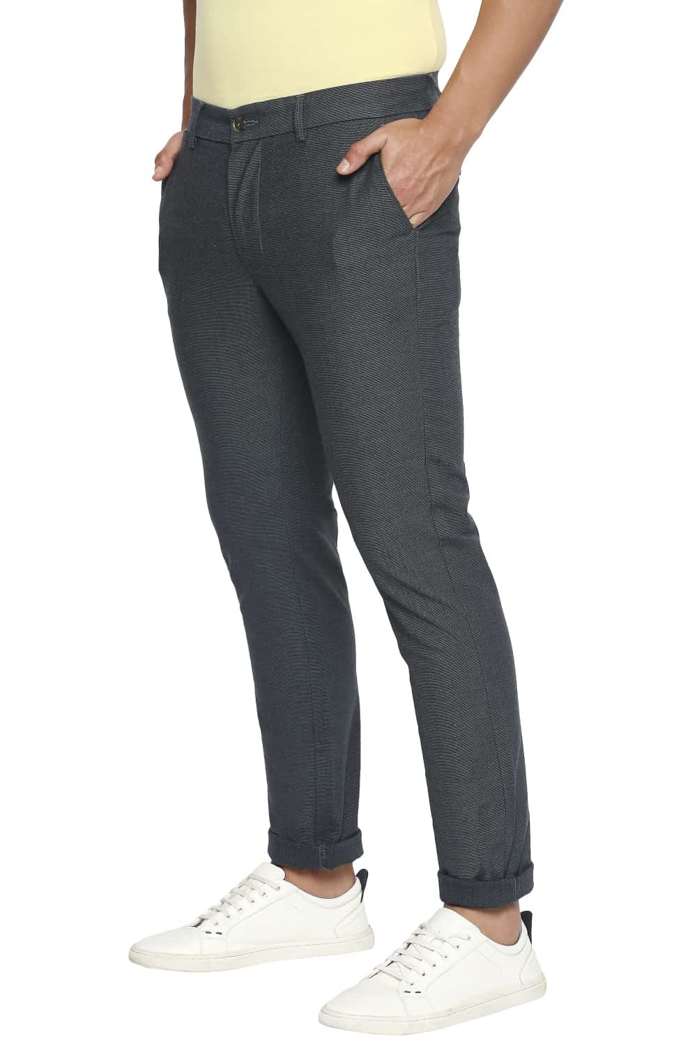 BASICS TAPERED FIT STRETCH TROUSER