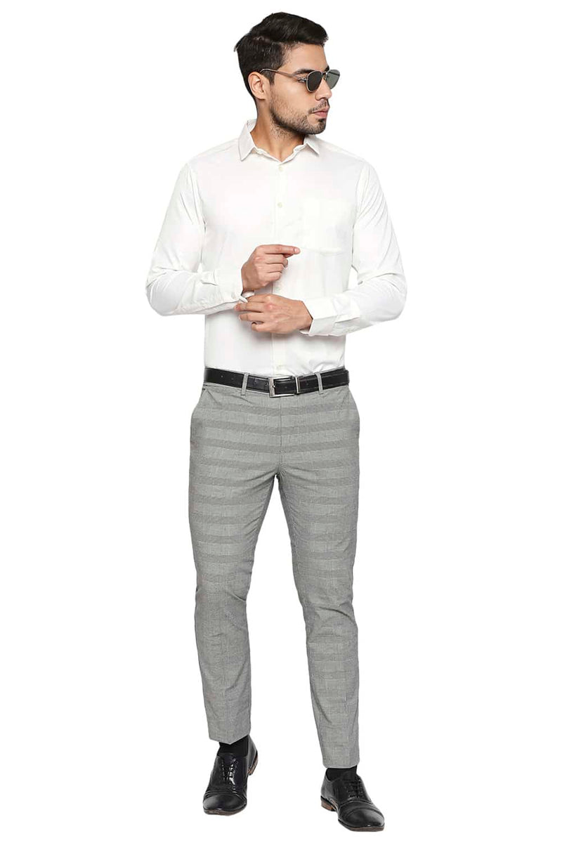 BASICS TAPERED FIT STRETCH TROUSER