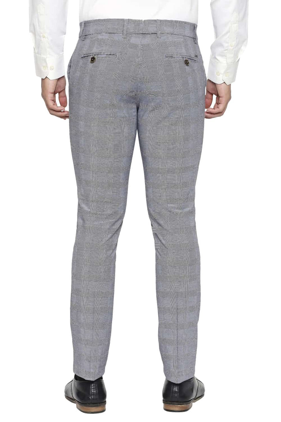 BASICS TAPERED FIT ALLOY NAVY STRETCH TROUSER