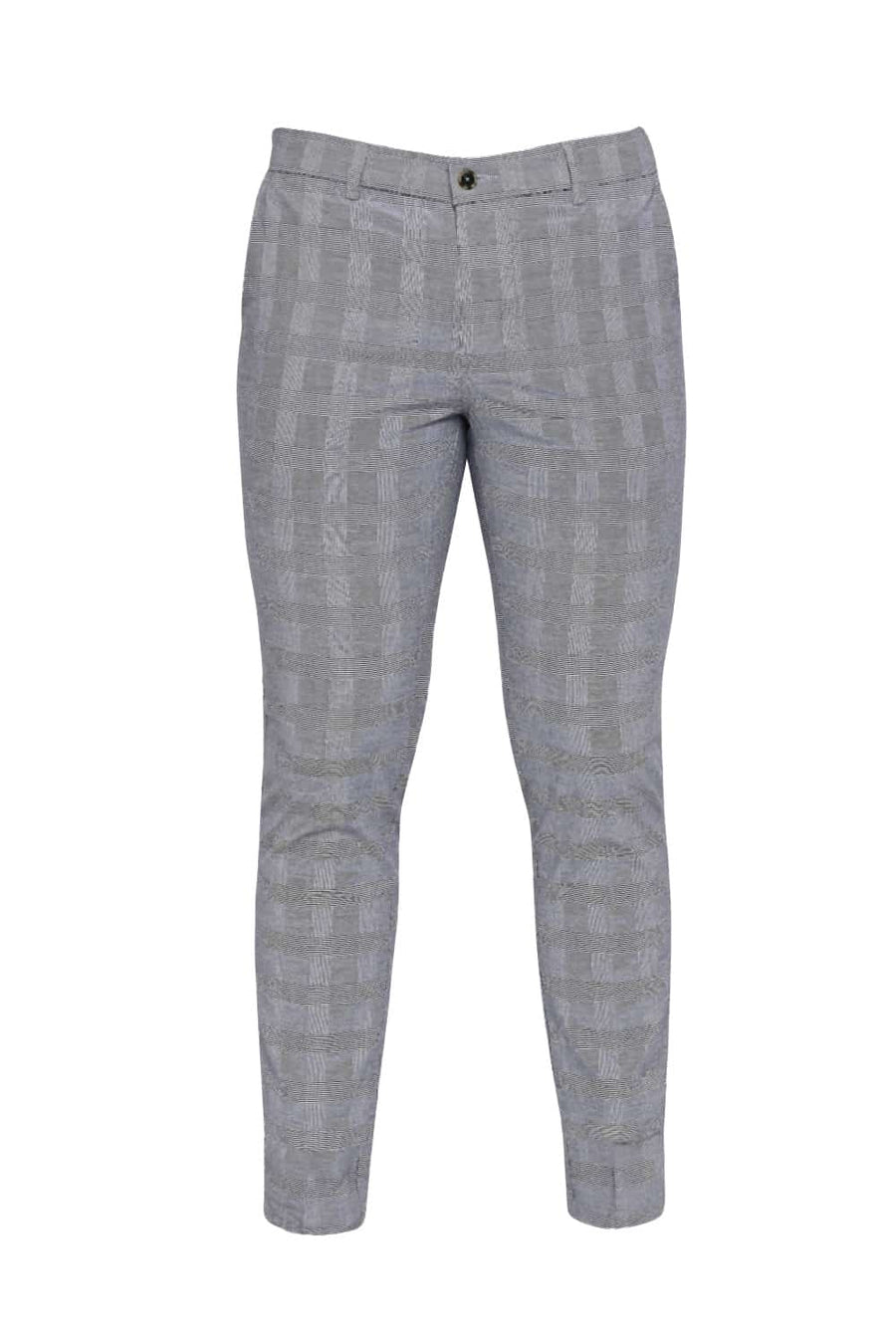 BASICS TAPERED FIT ALLOY NAVY STRETCH TROUSER