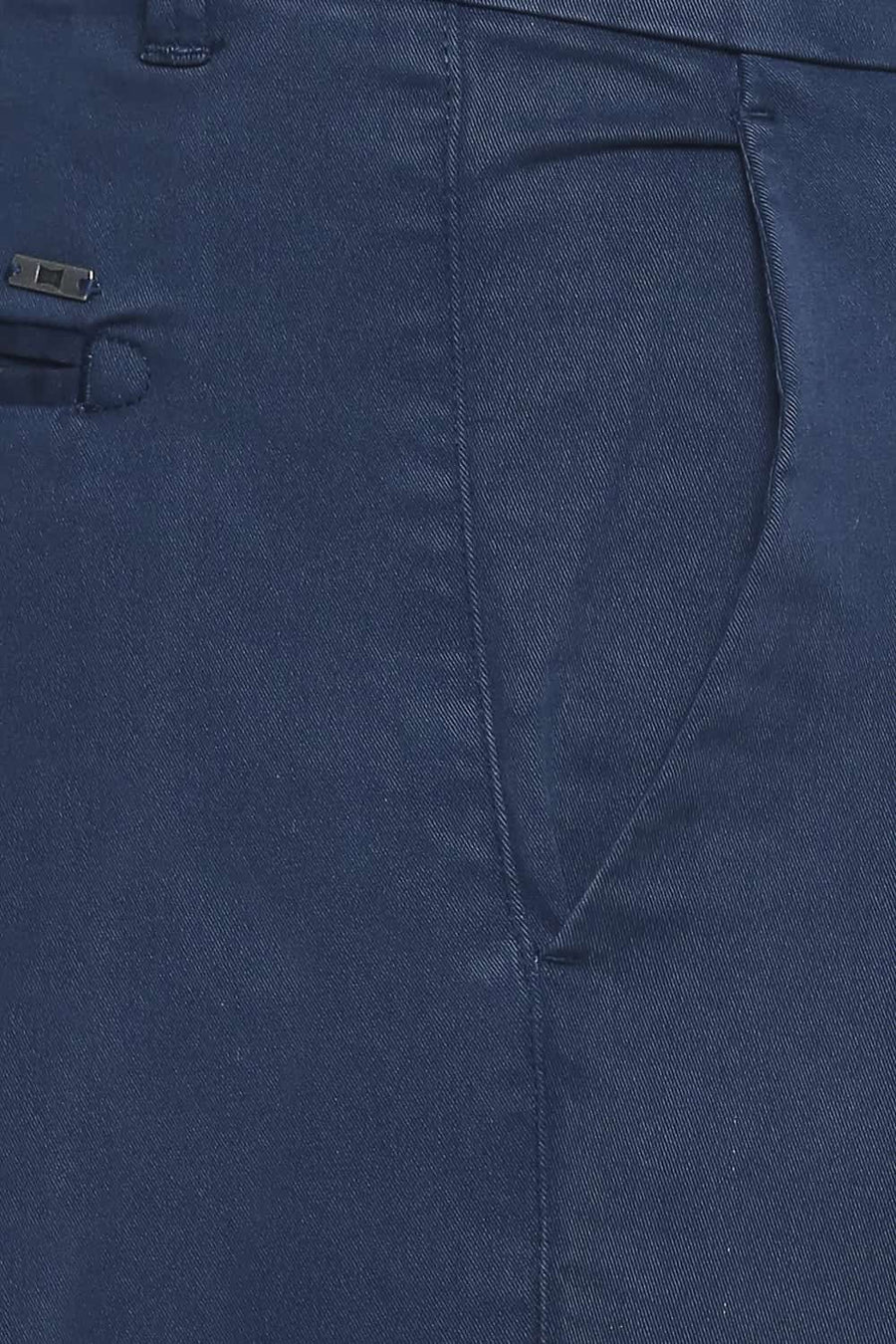 BASICS TAPERED FIT LEGION BLUE OVER DYED STRETCH TROUSER