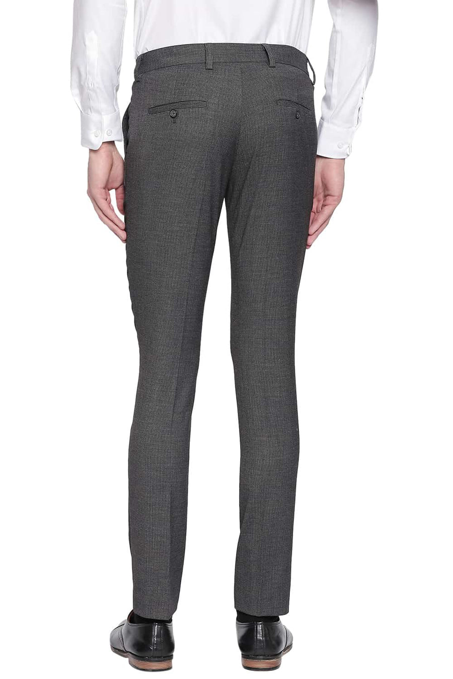 BASICS TAPERED FIT RAVEN STRETCH TROUSER