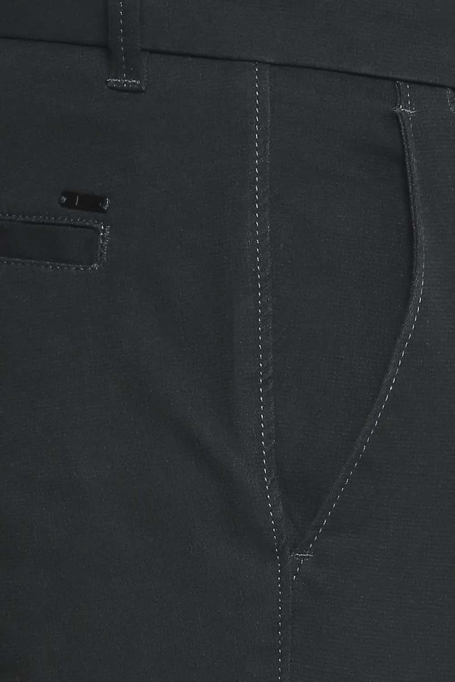 BASICS TAPERED FIT SCARAB OLIVE STRETCH TROUSERS